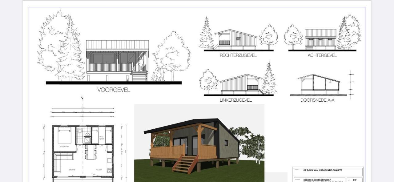 Camping Kleine Belterwijde, Wiede Lodge Met Uitzicht Over Het Water מראה חיצוני תמונה